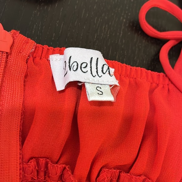 Red Spaghetti Strap Mini Dress - Picture 8 of 9